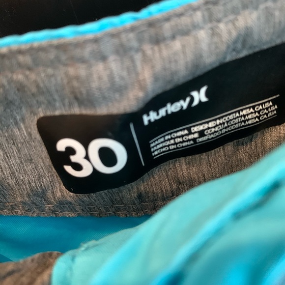Hurley Men’s Aqua Board Shorts - Picture 3 of 6